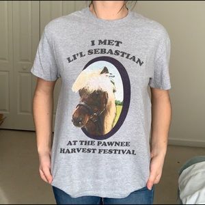 I Met Li’l Sebastian Graphic Tee Grey Size Medium